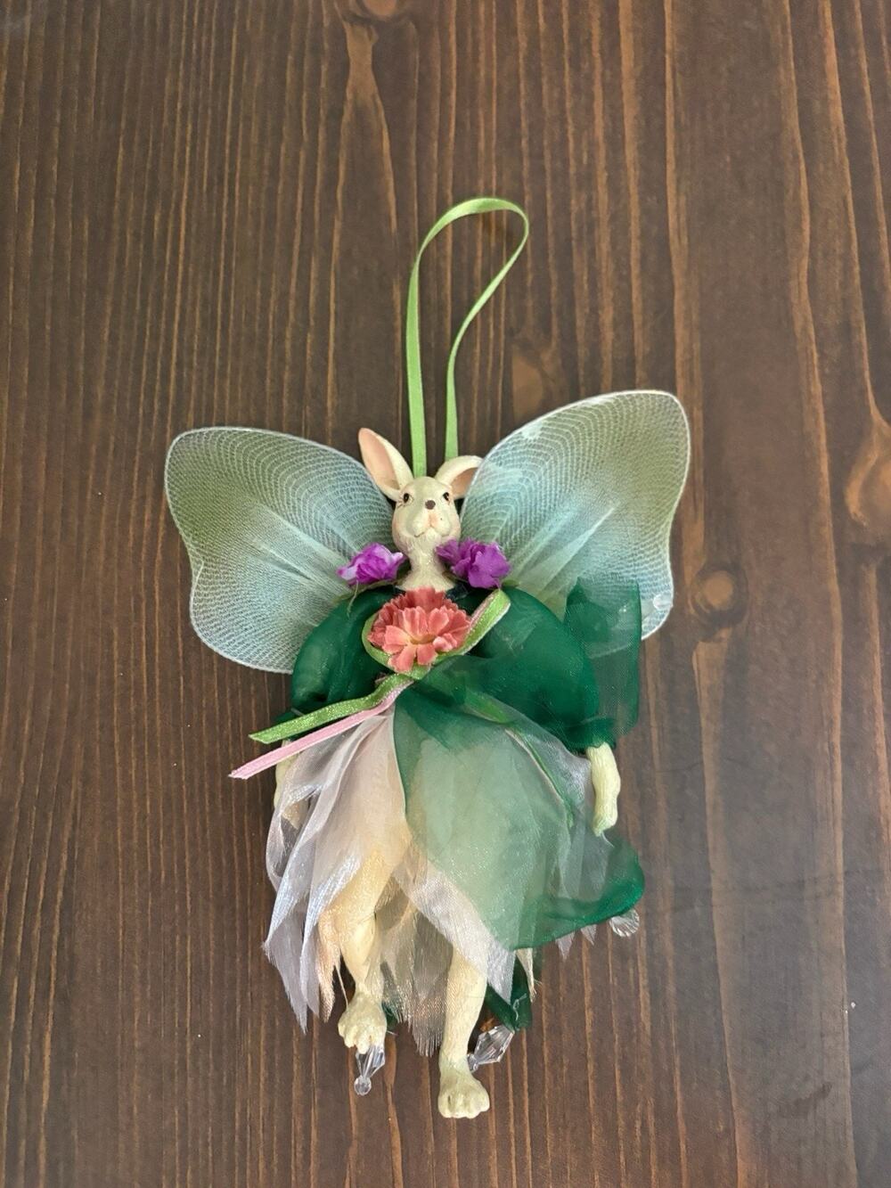 Katherine's Collection Bunny Rabbit Angel Ballerina Fairy Ornament